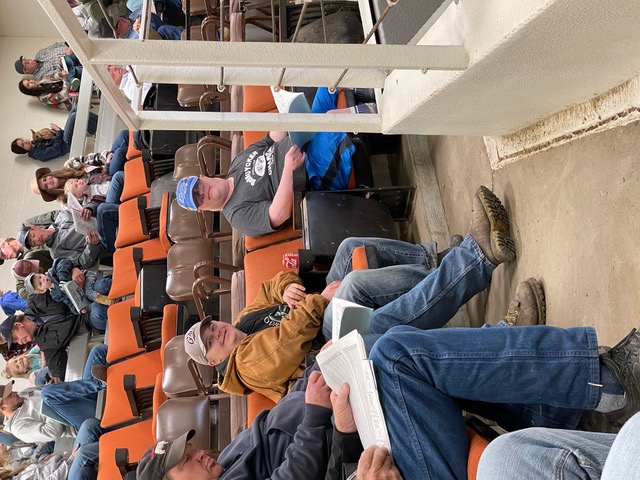 DeBruycker Charolais annual bull sale 2022 crowd