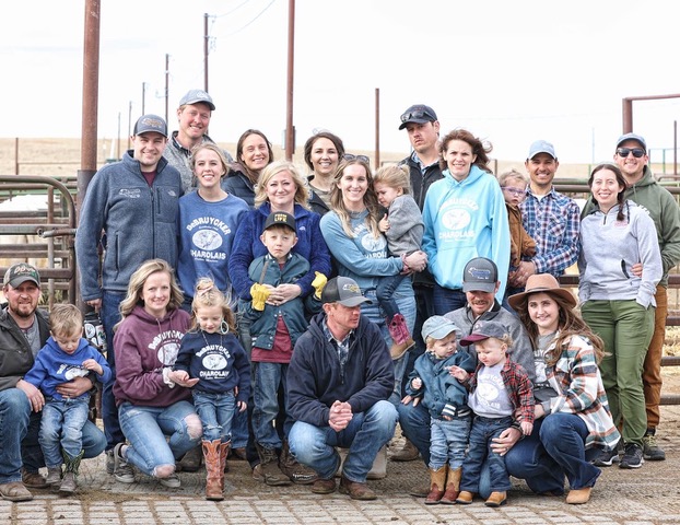 The DeBruycker Charolais family at the annual bull sale in Montana 2022